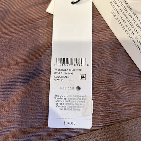NWT UGG estella Bralette in allspice size XL - Picture 6 of 12